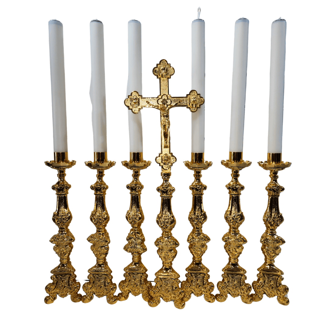 Conjunto Crucifixo e Castiçal ER3511-757R